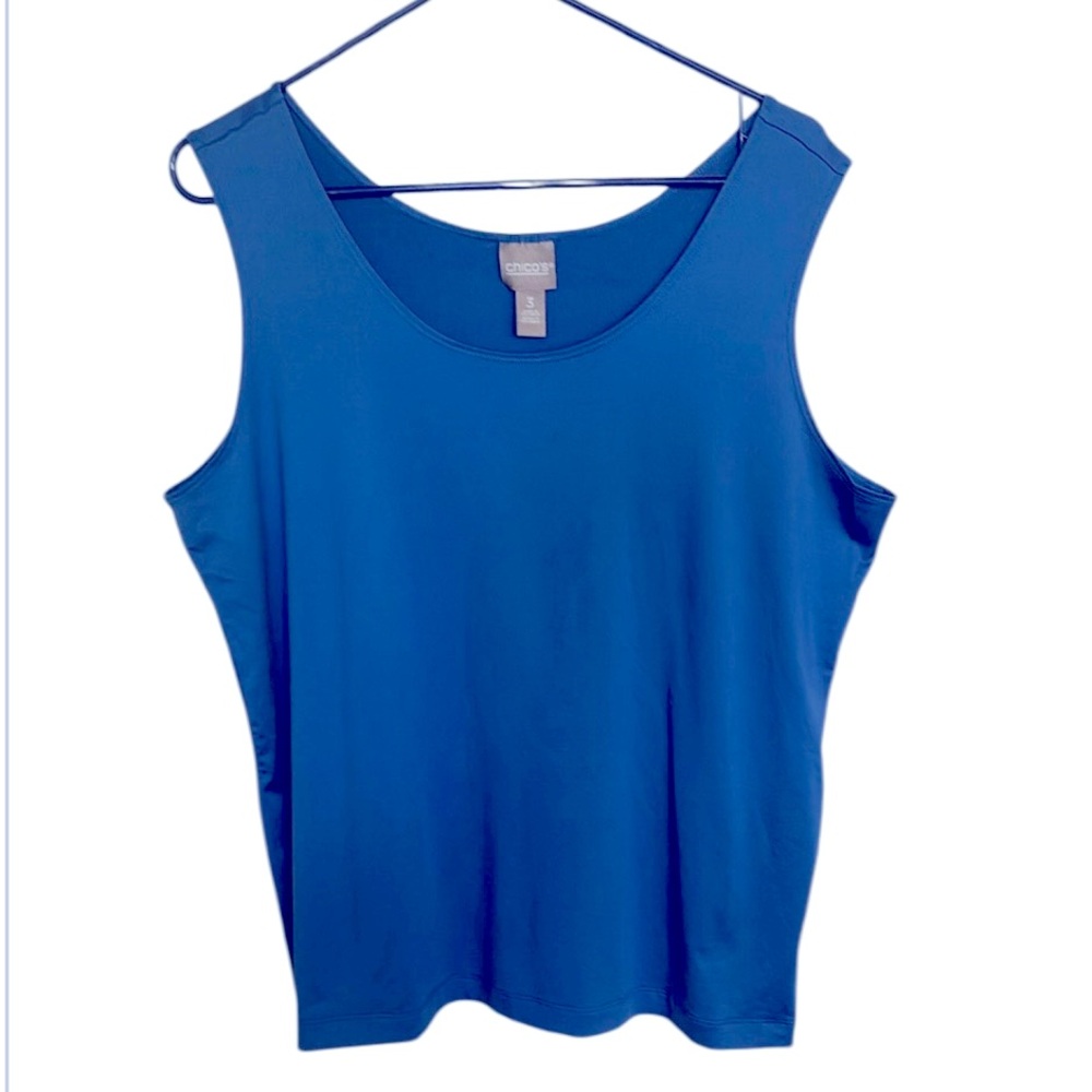 Cobalt Blue Tank Top by Chico’s.  Size 3. - Picture 2 of 7